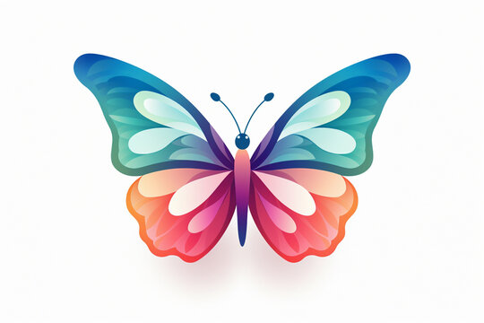 vector design, cute animal character of a butterfly