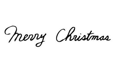 メリークリスマス 手描き　文字　筆記体　英語　Merry Christmas