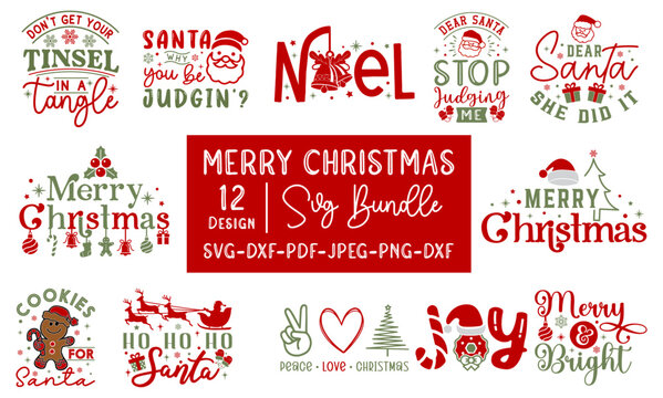 Christmas SVG T Shirt Design Bundle