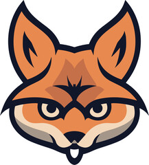 Red Fox face logo