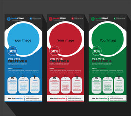 Rollup Banner Design Template, Business & Branding Design