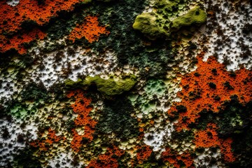 Fototapeta na wymiar red and green moss