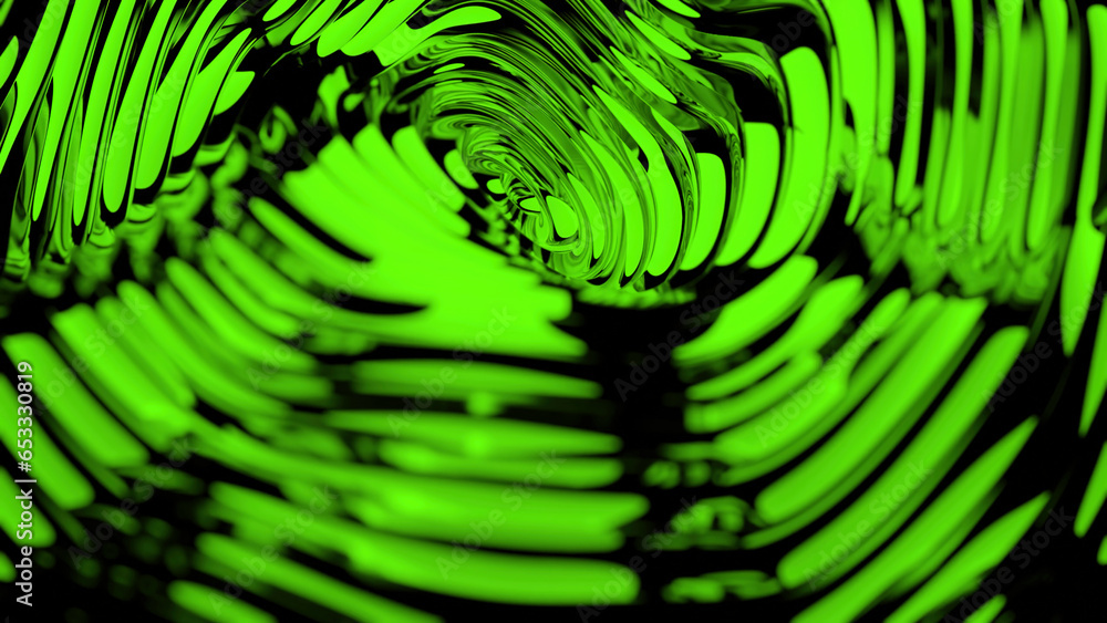 Poster Background with pulsating liquid surface. Design. Bright background with liquid surface pulsating with waves and ripples. Sharp ripples of water ripples