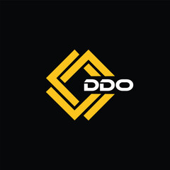 DDO letter design for logo and icon.DDO typography for technology, business and real estate brand.DDO monogram logo.