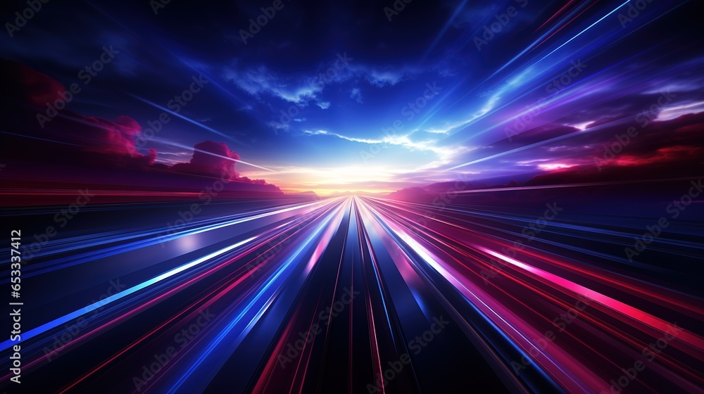 Poster abstract background with lines and shapes, abstract neon designs