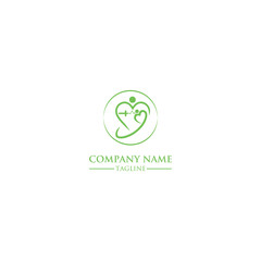 Medical cannabis leaf logo and Medical Canada Leaves Health simple Logo