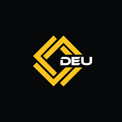 DEU letter design for logo and icon.DEU typography for technology, business and real estate brand.DEU monogram logo.