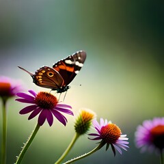 Obraz premium butterfly on flower