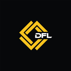 DFL letter design for logo and icon.DFL typography for technology, business and real estate brand.DFL monogram logo.