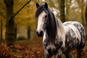 Equine Beauty in Autumn Light