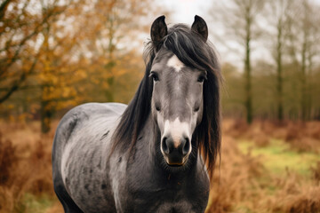 Graceful Horse Portrait, Autumn Mood