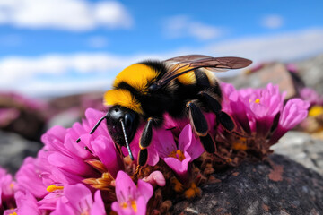 Beeautiful Moment: Bumblebee on a Petal
