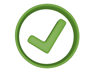3D check mark