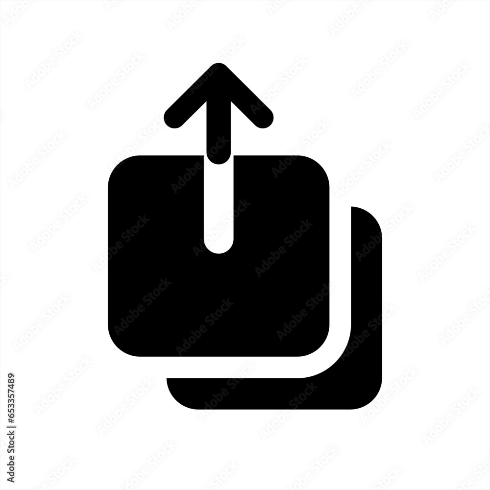 Aufkleber upload vector icon, cloud storage symbol. modern, simple flat vector illustration for web site or mo
