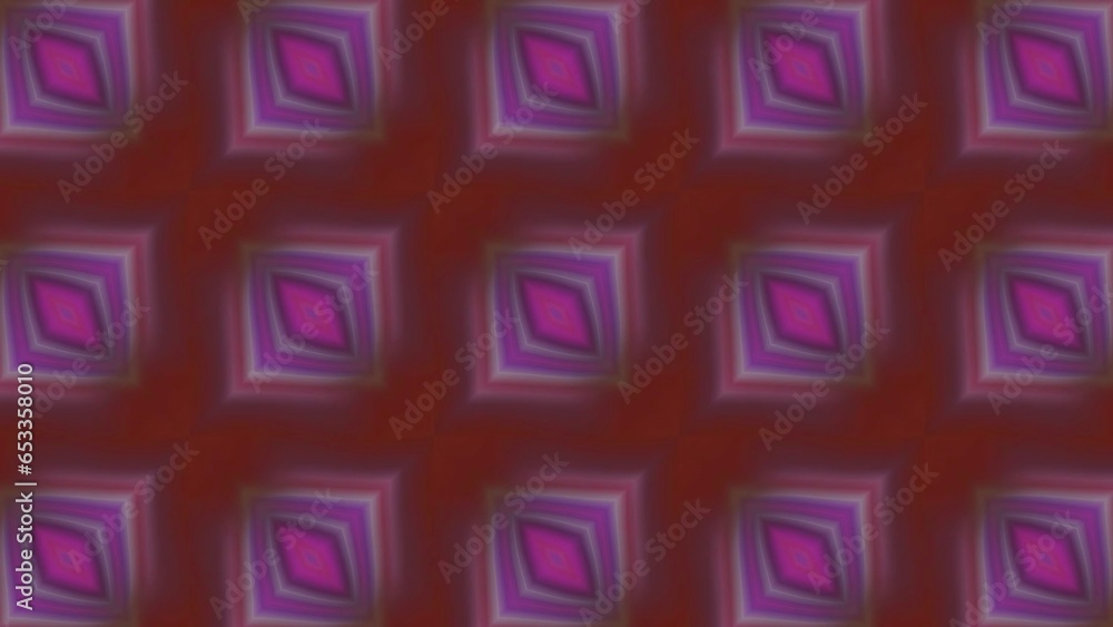Poster abstract pattern of many same figures. motion. moving rows of squared shapes.