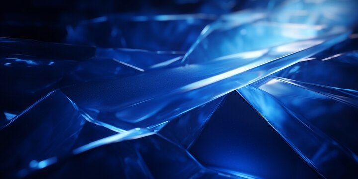 Abstract ice background. Blue background with cracks on the ice surface