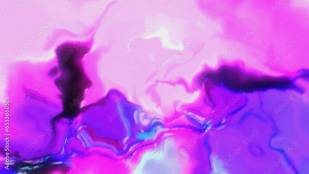 Poster abstract waves lines moving fast and changing colors with gradient effect. motion. 3d animation of c