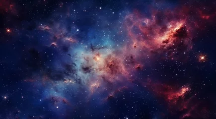Fotobehang background with stars, space galaxy background, background with space, galaxy in the space with stars © Gegham