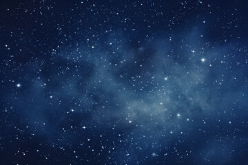 Fototapeta na wymiar Stars on a Dark Blue Night Sky