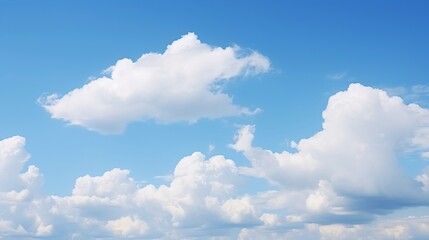 Naklejka na ściany i meble White cloud in the blue sky, natural background