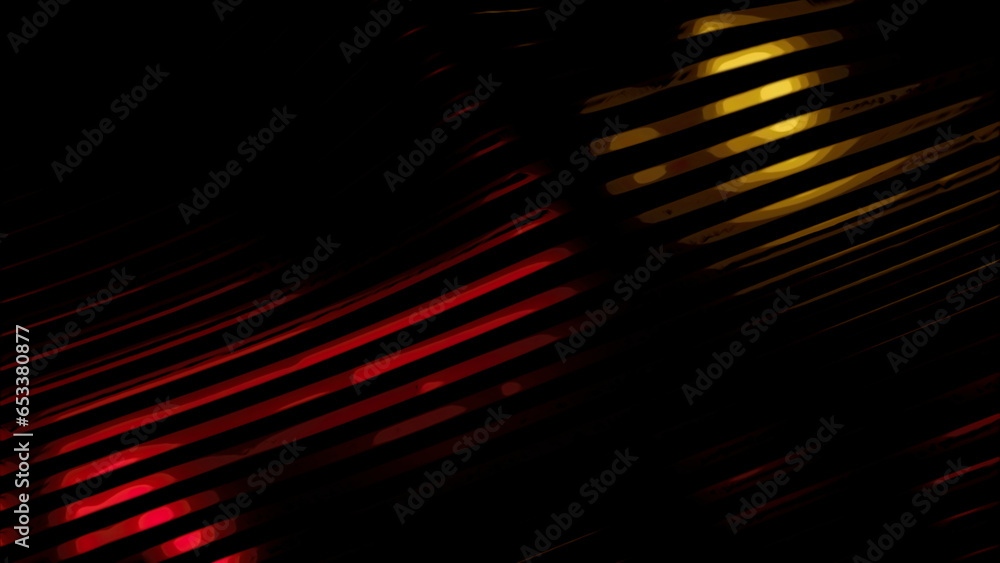 Aufkleber animation of rows of colorful yellow and red stripes. design. colorful wave gradient animation.