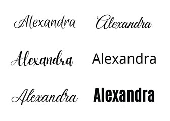 Alexandra svg . Alexandra Baby Name svg. Alexandra Wedding Name svg