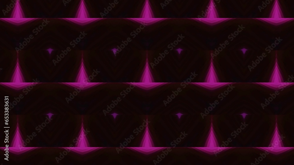 Poster psychedelic kaleidoscope pattern witn blinking fast shapes. motion. very fast changing bright shapes