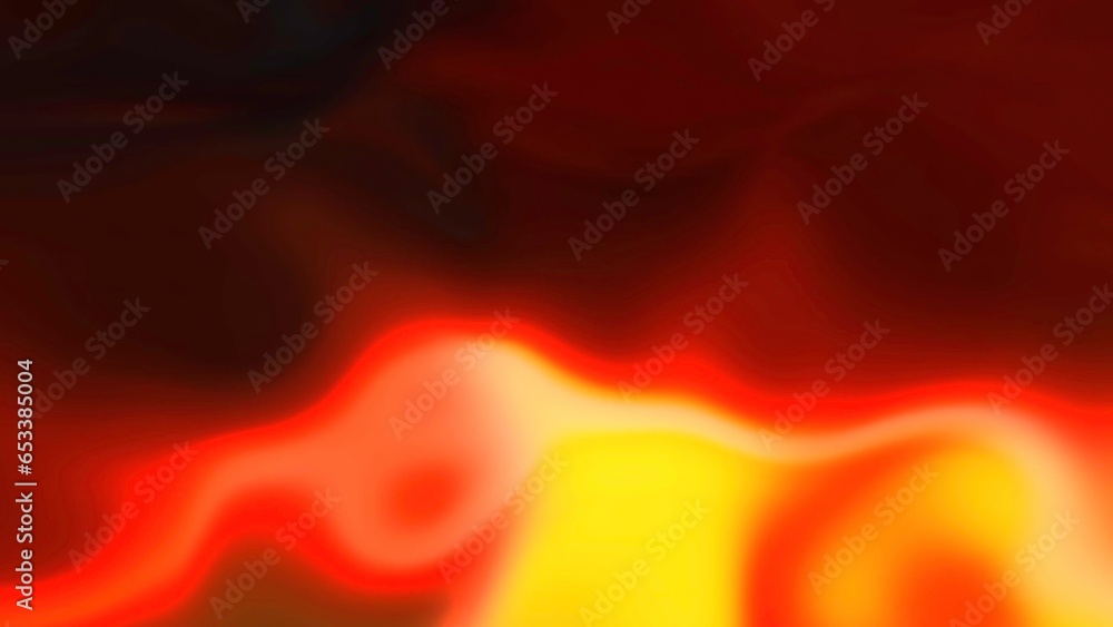 Aufkleber dramatic red and orange cloud effect with moving light rays shining through. motion. curving gradien