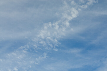 Blue sky with white clouds