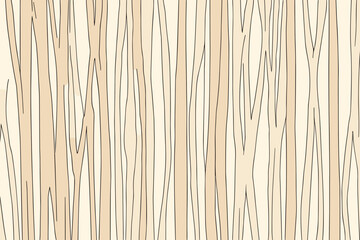 Fototapeta premium Faux bois stripe pattern, wallpaper, background, hand-drawn cartoon Illustrations in minimalist vector style