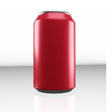 Lata de Refrigerante png fundo infinito para comerciais sem fundo vermelha