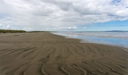 Fototapeta na wymiar Oreti Beach, New Zealand during Christmax
