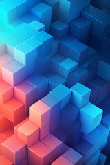 Free photo 3d geometric abstract background