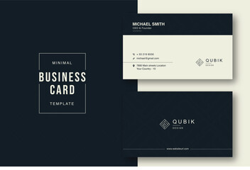 Modern Creative And Clean Business Card Design Template, Visiting Card. Simple business card. Business card template vector. Simple business card design.