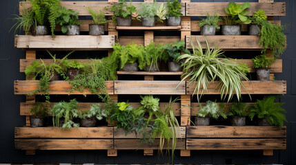 Vertical Garden with Recycled Pallets