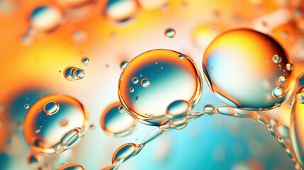 background oil bubbles shiny illustration water drop, liquid gold, organic olive background oil bubbles shiny - obrazy, fototapety, plakaty