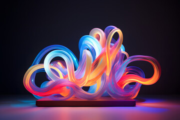Neon-Skulptur