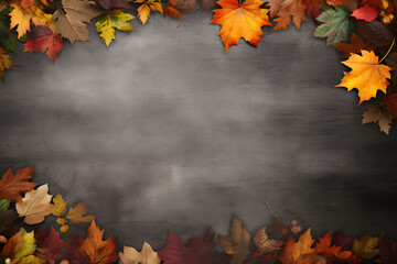 Naklejka na ściany i meble Herbstzeitblätter - Hintergrund