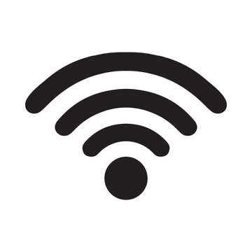 Wi Fi icon vector. Wireless internet logo design. Wifi vector icon illustration isolated on white background