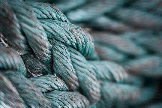 close up of industrial ropes