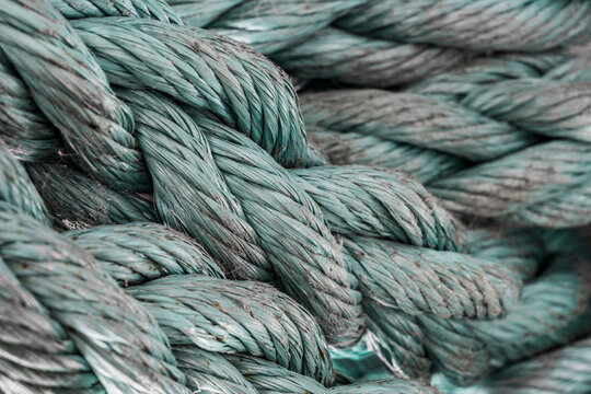 close up of industrial ropes