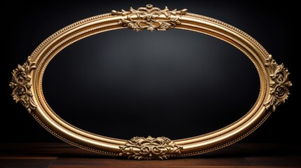 a classic golden oval frame, perfect for showcasing nostalgia and history.