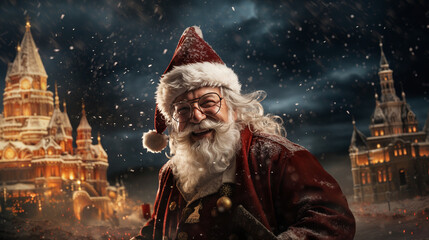 Santa Claus Styler Christmas Background