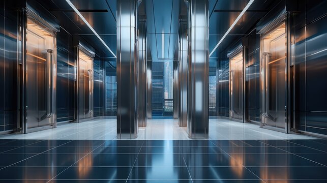 synergy of architecture and urban living through elevator interiors in modern buildings