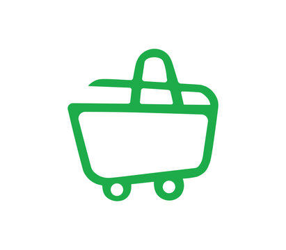 Creative Shopping chart Logo Design Vector png  Symbol Illustration