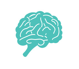 Brain line illustration mind vector PNG image