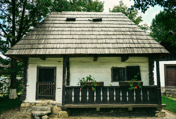 Traditional peasant house in Romania. An old and beautiful peasant house.