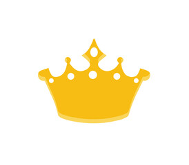 Crown golden logo vector png image