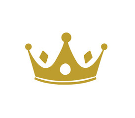 Crown golden logo vector png image