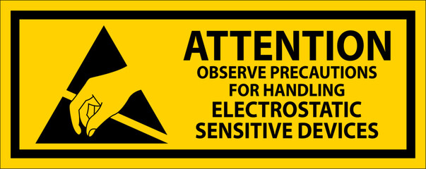 Anti-Static Labels: Attention Observe Precautions for Handling